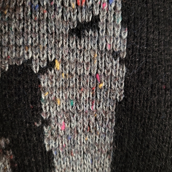 Vintage 80s Novelty Sweater Vest Tic-Tac-Toe Pattern - Picture 6 of 8